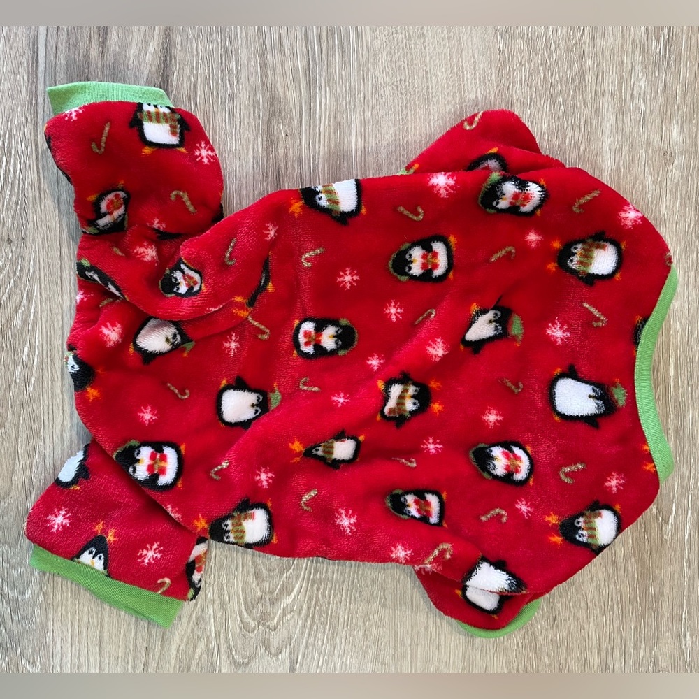 SOFT CHRISTMAS PENGUIN ONESIE FOR SMALL/MEDIUM DOGS!!!